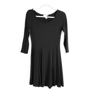 long sleeved little black dress